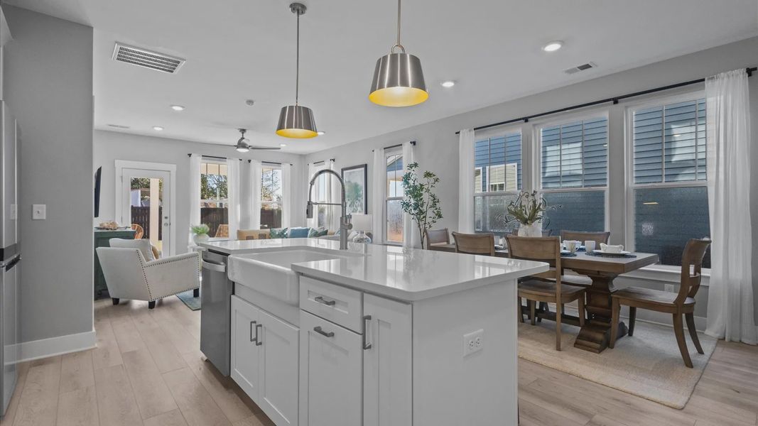 Representative furnished interior of a home built from the Mint by DRB Homes in Essex Village, Franklinton (Image 12).