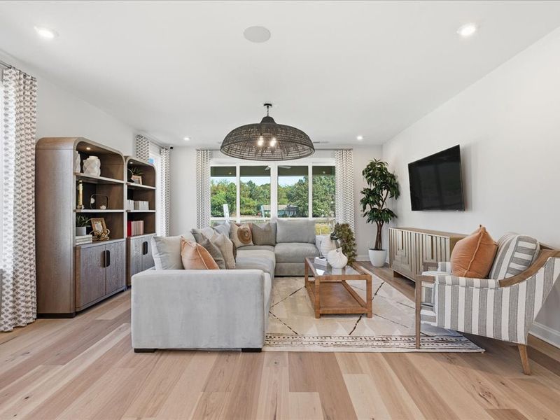 Representative furnished interior of a home built from the Paloma by Tri Pointe Homes in Bellflower, Charlotte (Image 6). Representative furnished interior of a home built from the Paloma by Tri Pointe Homes in Bellflower, Charlotte (Image 6).