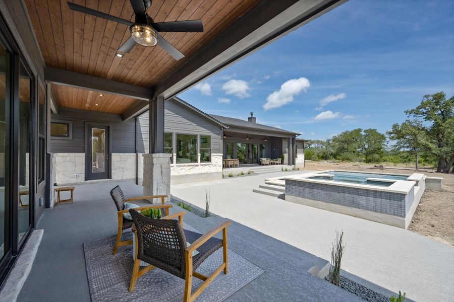 Exterior details and patio area of a home in , Liberty Hill (Image 27).