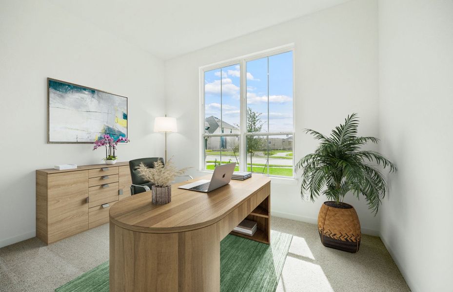 Furnished interior view inside a new home in Katy Court, Katy (Image 9).