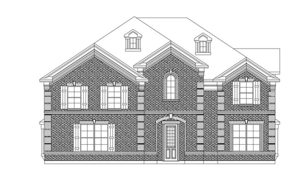 Representative rendering of the exterior for the Grandview by Grand Homes (Image 3).
