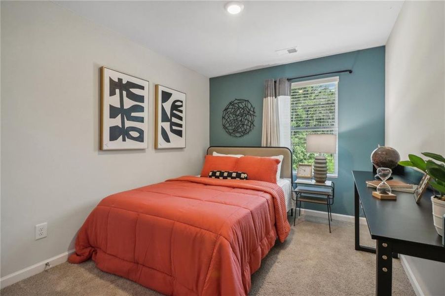 Furnished interior view inside a new home in , Atlanta (Image 37).