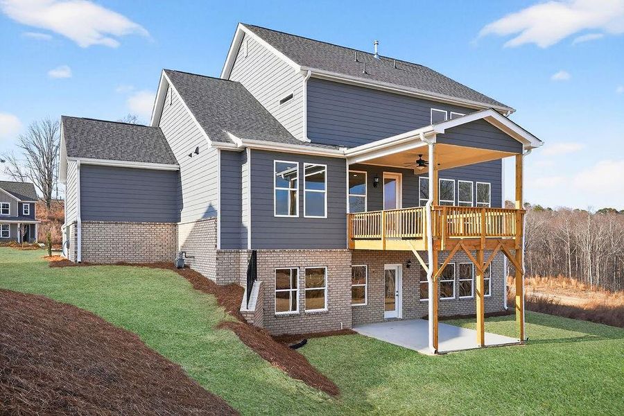 Exterior details and patio area of a home in The Manor at Gainesville Township, Gainesville (Image 17).