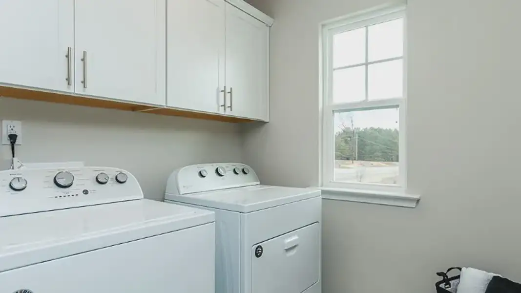 Furnished interior view inside a new home in Station Pointe, Angier (Image 30). Furnished interior view inside a new home in Station Pointe, Angier (Image 30).