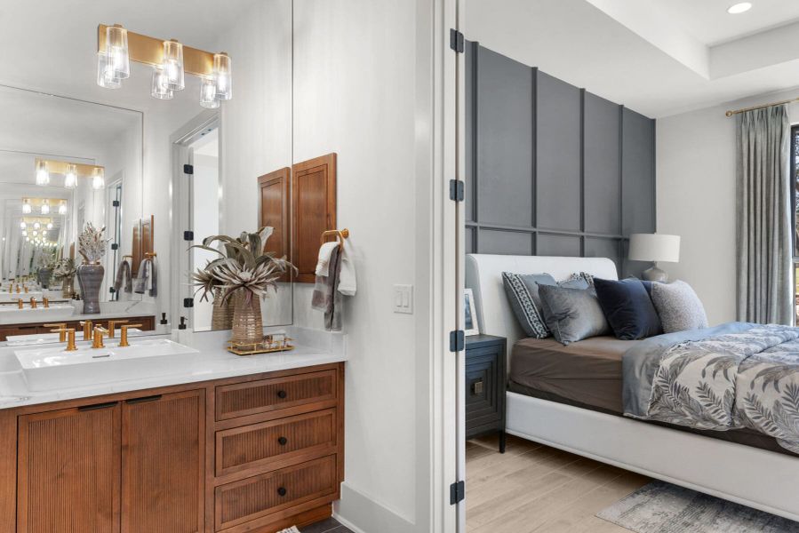 Furnished interior view inside a new home in Belle Oaks, Bulverde (Image 52).