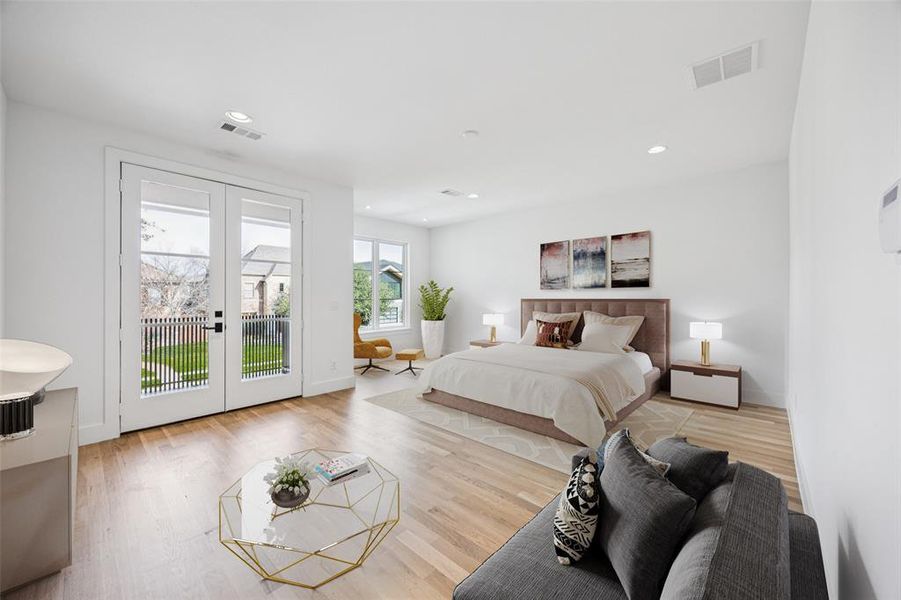 Furnished interior view inside a new home in , Dallas (Image 10).