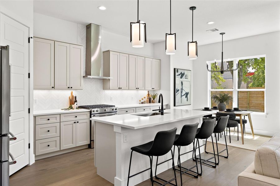 Furnished interior view inside a new home in , Austin (Image 9). Furnished interior view inside a new home in , Austin (Image 9).