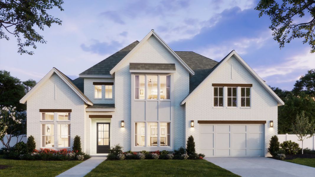 Representative exterior photo of a completed home built from the Reese III by Southgate Homes in Prosper Ridge, Prosper, TX (Image 3).