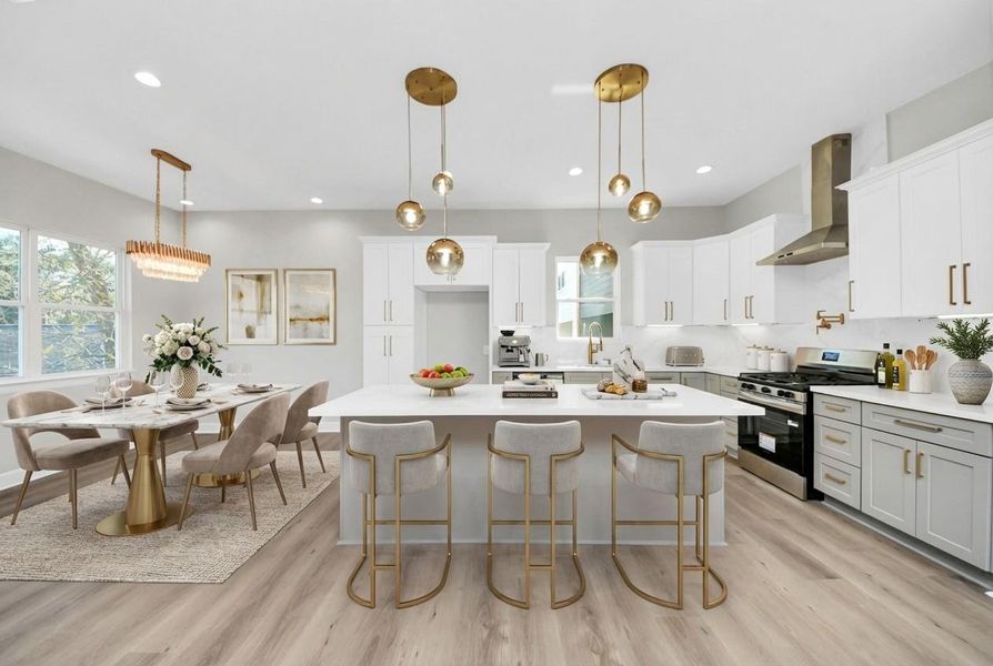 Furnished interior view inside a new home in , Houston (Image 6).