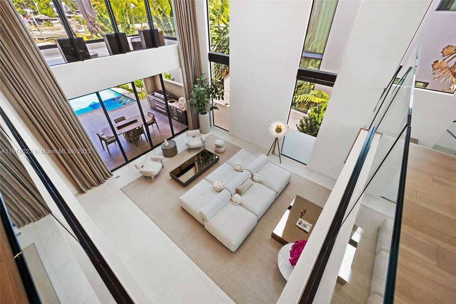 Furnished interior view inside a new home in , Miami (Image 11).