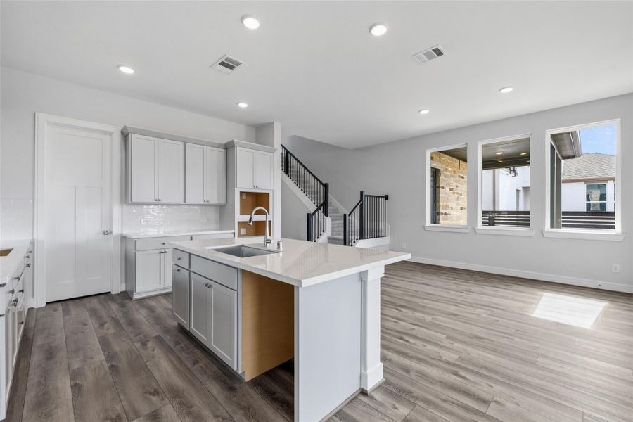 Furnished interior view inside a new home in Bridgeland Central, Cypress (Image 17). Furnished interior view inside a new home in Bridgeland Central, Cypress (Image 17).