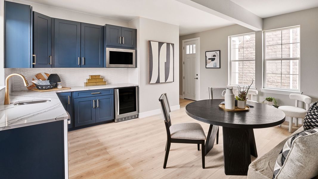 Representative furnished interior of a home built from the Steamboat by Taylor Morrison in Parterre Destination Collection, Thornton (Image 7).