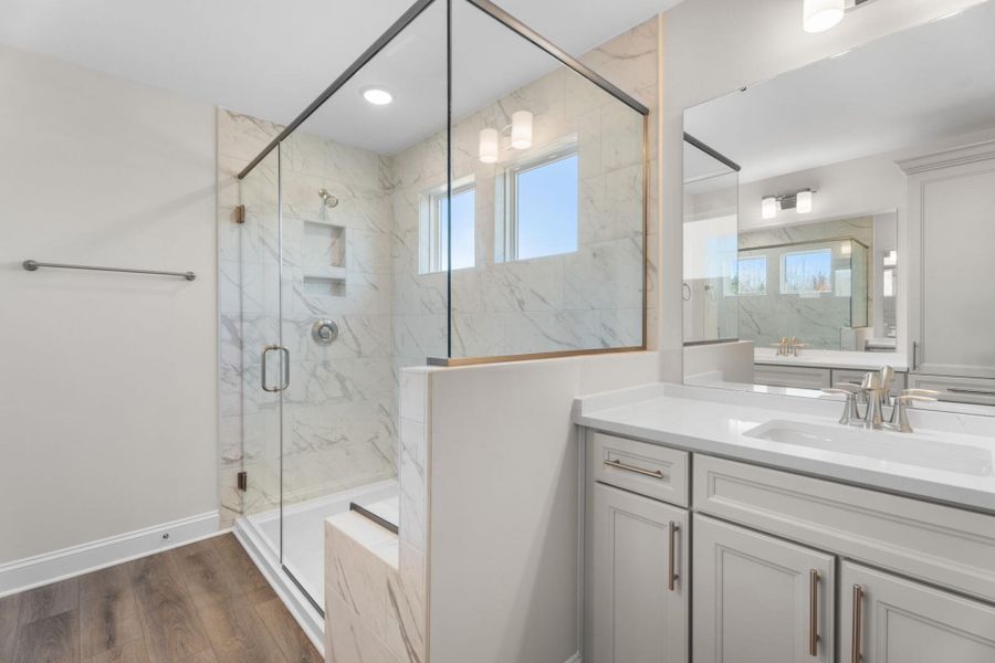 Furnished interior view inside a new home in Monterra, Kernersville (Image 14). Furnished interior view inside a new home in Monterra, Kernersville (Image 14).