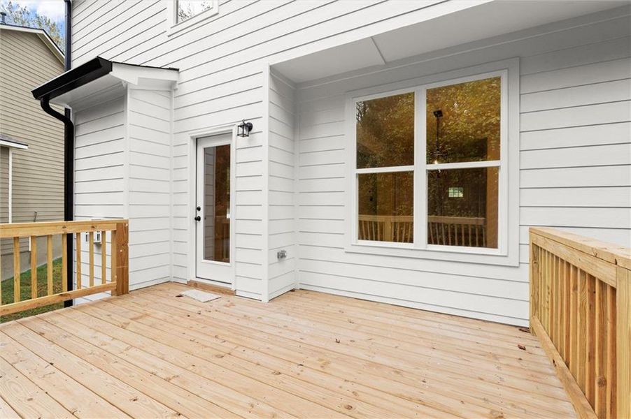 Exterior details and patio area of a home in , Austell (Image 3).