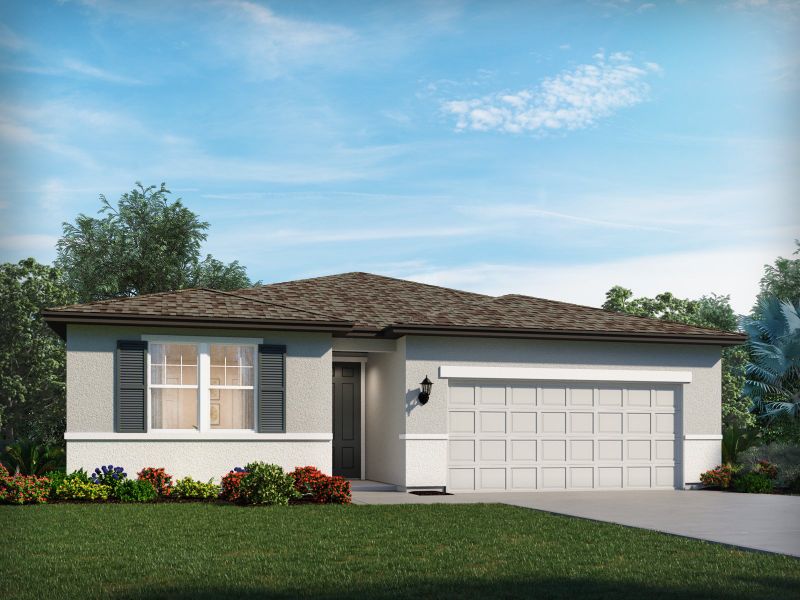 Front exterior of a home in the Coasterra - Reserve Series community, located in Palmetto, FL (Image 13).