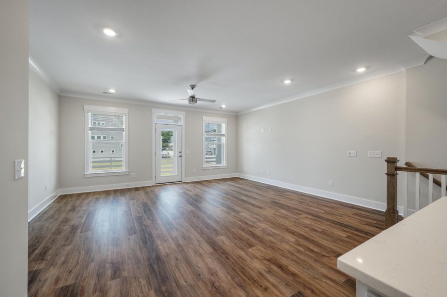 Spacious, unfurnished interior of a new home in The Bluffs at Pinefield Townhomes, Charleston (Image 14).