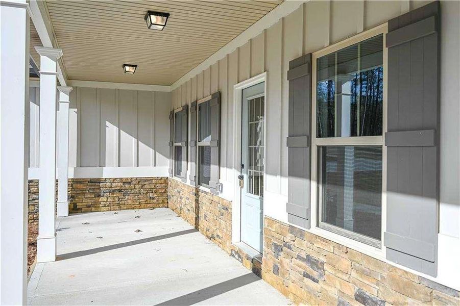 Exterior details and patio area of a home in , Douglasville (Image 18).