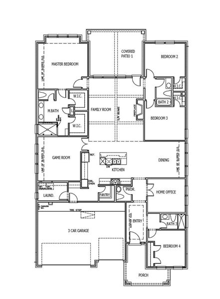 2D floor plan layout of this home in Santa Rita Ranch, Liberty Hill, TX (Image 2). 2D floor plan layout of this home in Santa Rita Ranch, Liberty Hill, TX (Image 2).
