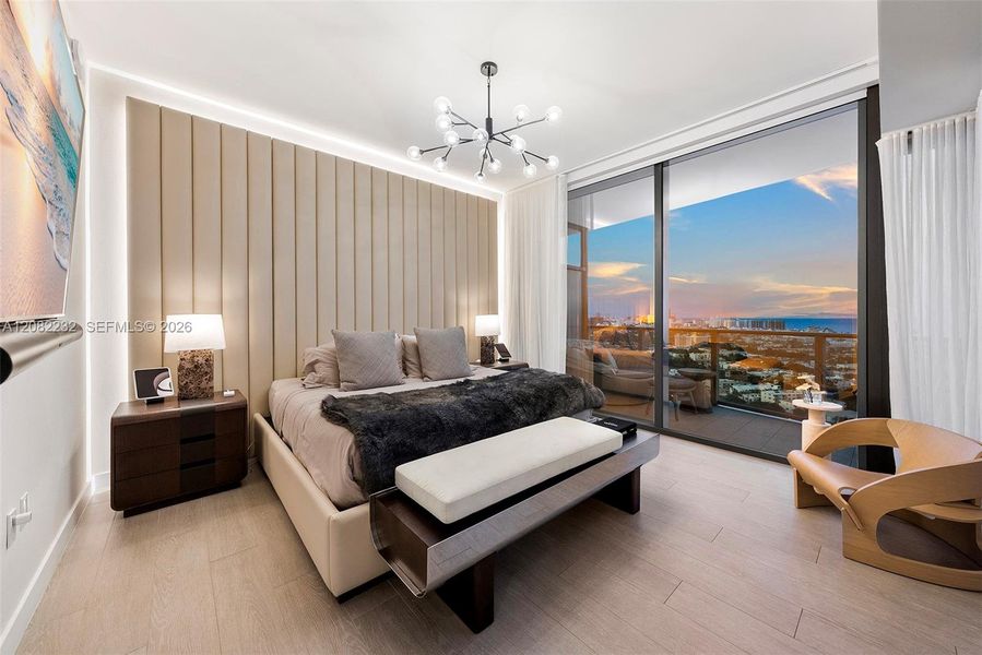 Furnished interior view inside a new home in , Miami Beach (Image 36).
