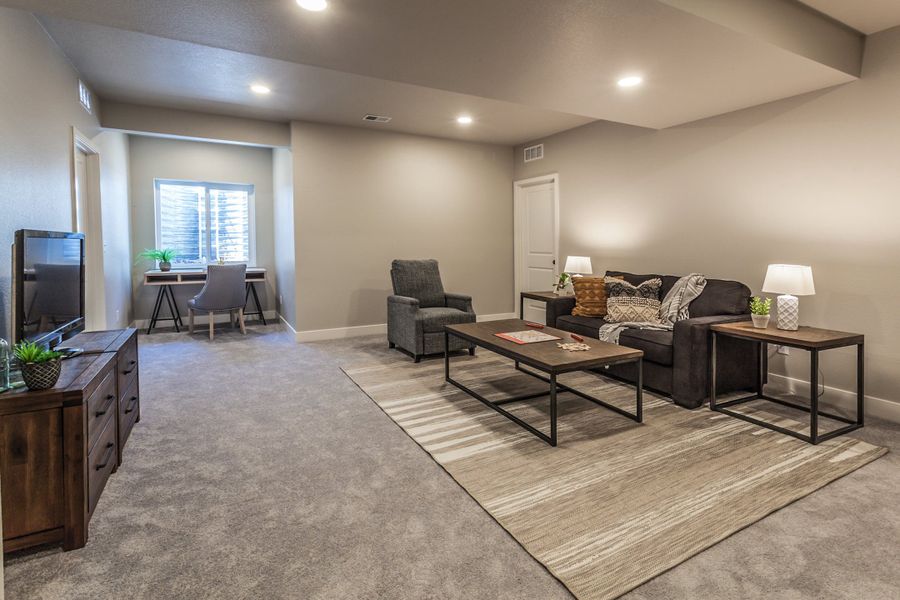 Furnished interior view inside a new home in Trailside, Timnath (Image 32).