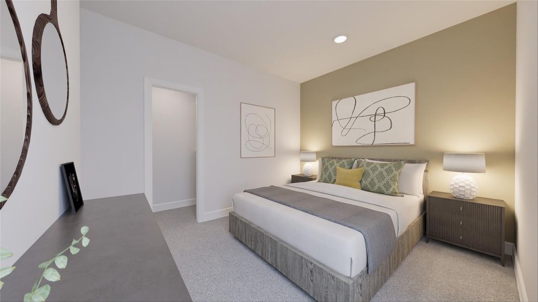 Furnished interior view inside a new home in Oakberry Trails, Waller (Image 9).