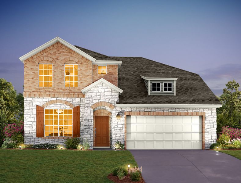 Representative exterior photo of a completed home built from the Westlake by Ashton Woods in The Trails at Carmel, Pflugerville, TX (Image 20).