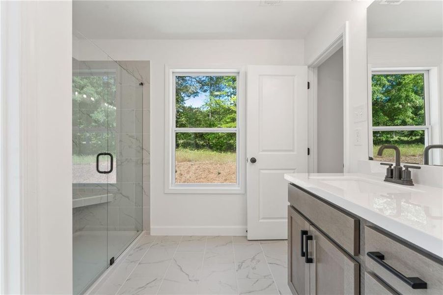Furnished interior view inside a new home in Wildwood Place, Powder Springs (Image 12).