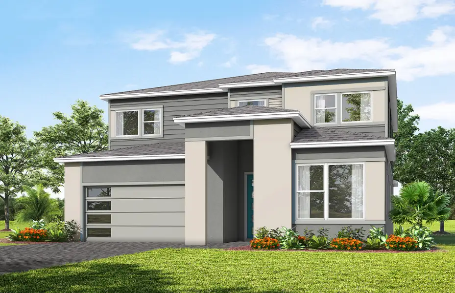 Representative exterior photo of a completed home built from the Serena by Pulte Homes in Avera, Orlando, FL (Image 22).
