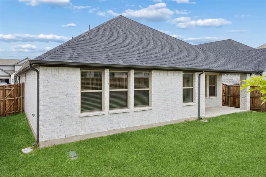 Exterior details and patio area of a home in , Lavon (Image 25).