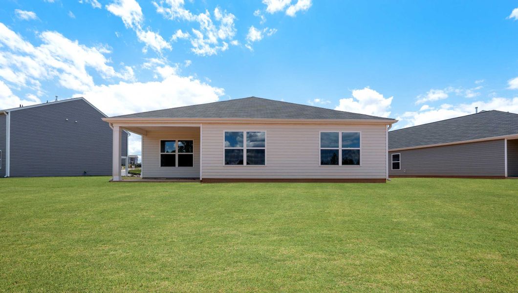 Front exterior of a new home in Lightwood Cottages, Moore, SC, highlighting curb appeal (Image 2).