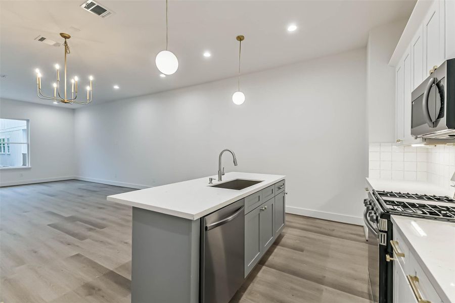 Furnished interior view inside a new home in , Houston (Image 9).