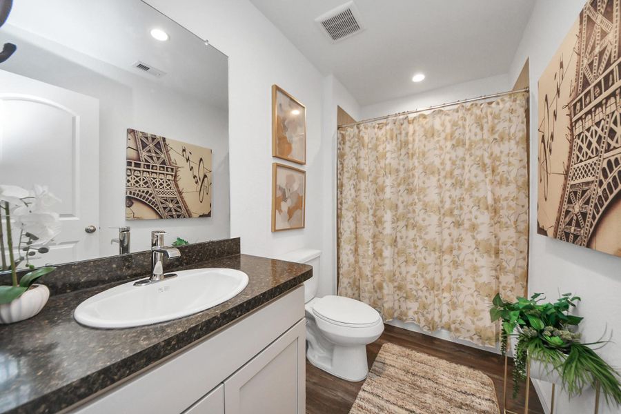 Furnished interior view inside a new home in , Spring (Image 9).