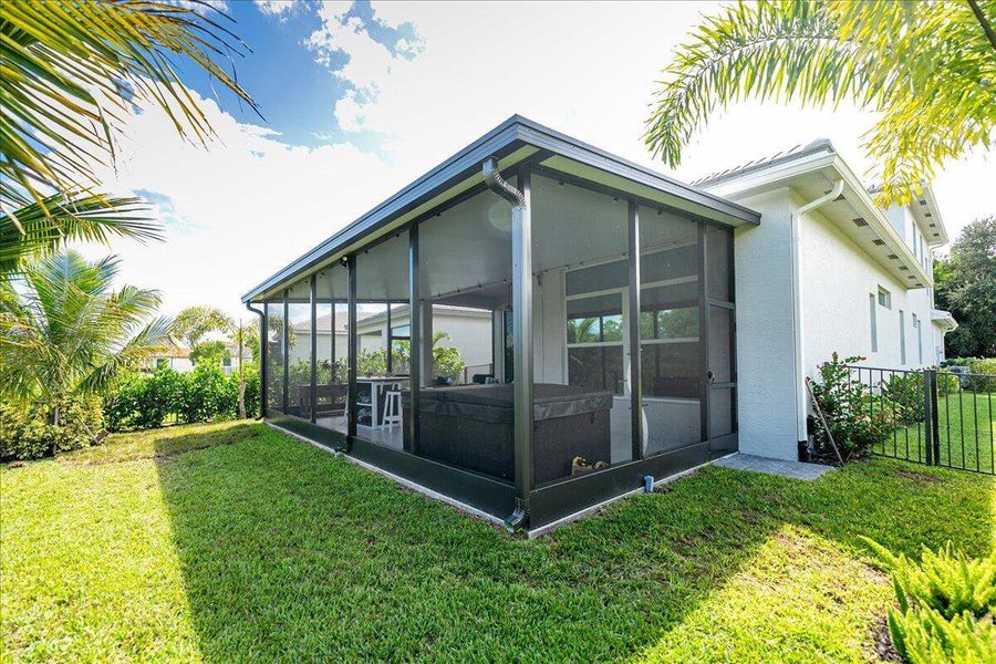 Exterior details and patio area of a home in , Port St. Lucie (Image 21).