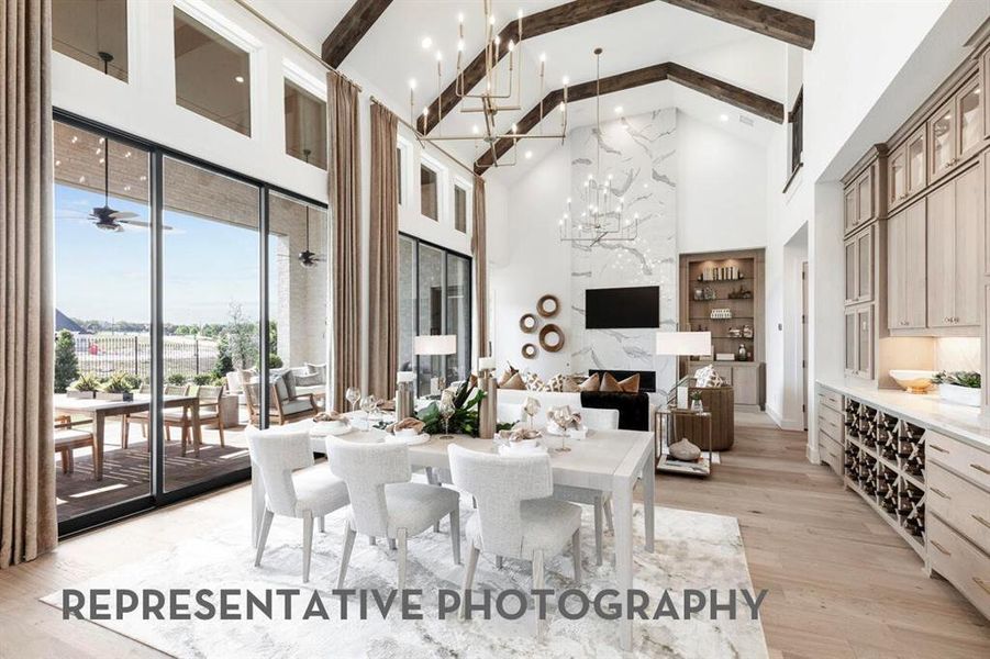 Furnished interior view inside a new home in Star Trail, Prosper (Image 20).