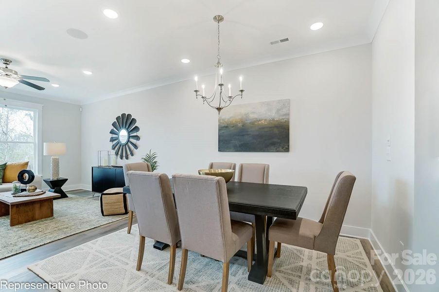 Furnished interior view inside a new home in Harrisburg Village, Harrisburg (Image 9).