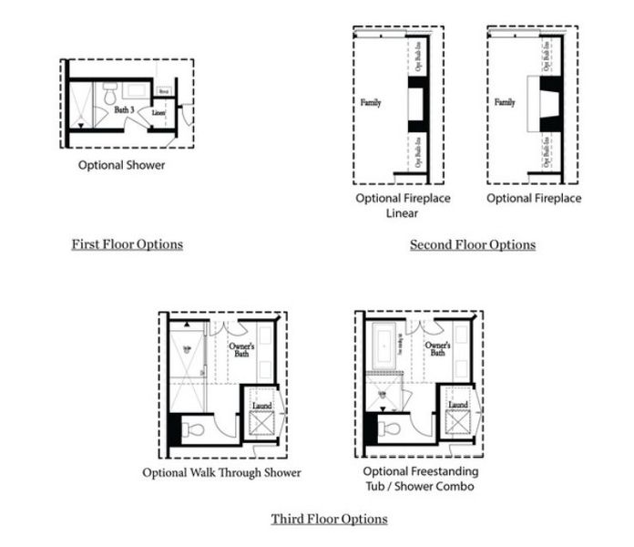 2D floor plan layout for the The Childress by The Providence Group in Towns on Thompson, Alpharetta, GA (Image 4).