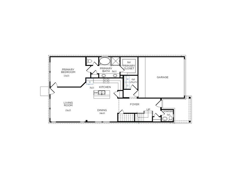 2D floor plan layout of this home in La Segarra 40', Brookshire, TX (Image 5). 2D floor plan layout of this home in La Segarra 40', Brookshire, TX (Image 5).