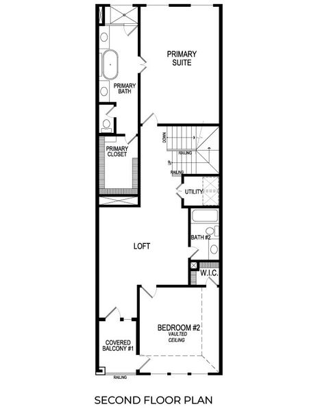 2D floor plan layout for the Acacia R by First Texas Homes in The Abbey at Mercer Crossing, Farmers Branch, TX (Image 5).