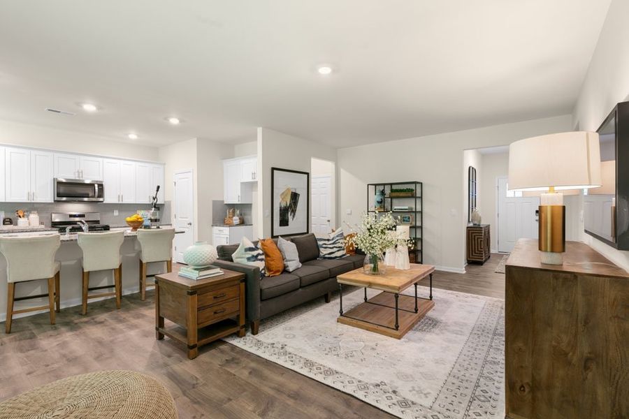 Representative furnished interior of a home built from the BOOTH by D.R. Horton in Gretchen Pines, West End (Image 8).