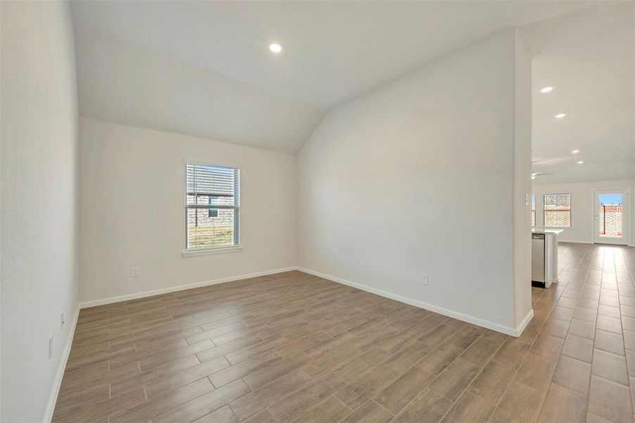 Spacious, unfurnished interior of a new home in The Preserve, Justin (Image 35).