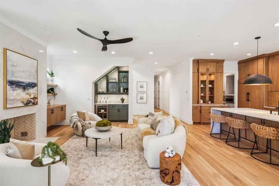 Furnished interior view inside a new home in , Marietta (Image 37).