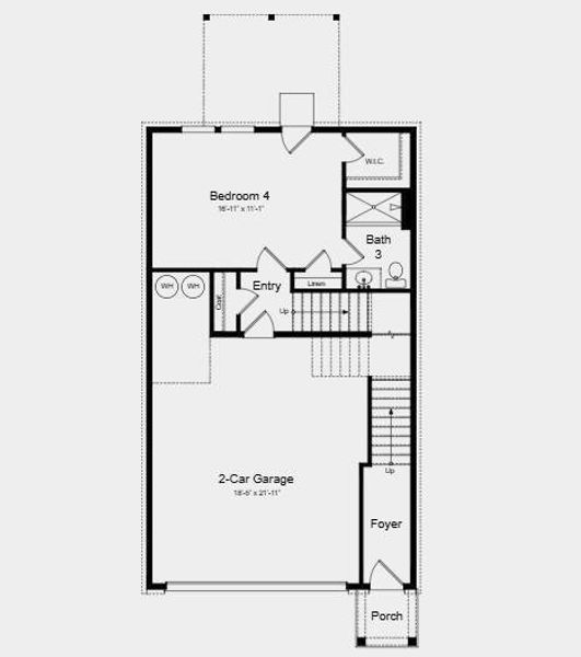 2D floor plan layout of this home in Auburn Glen, Dacula, GA (Image 2). 2D floor plan layout of this home in Auburn Glen, Dacula, GA (Image 2).