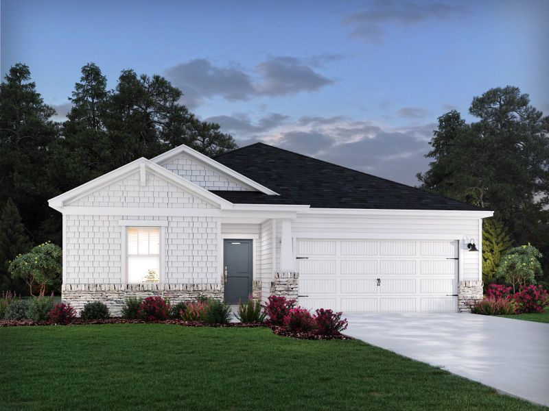 Representative exterior photo of a completed home built from the Chandler by Meritage Homes in Nelson's Creek, Mocksville, NC (Image 21).