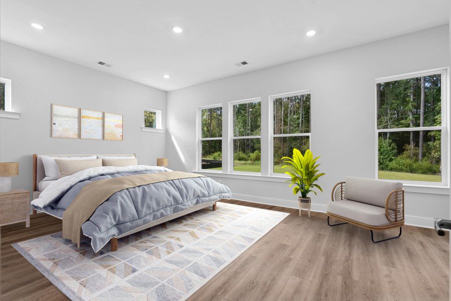 Furnished interior view inside a new home in Point Hope - Village Collection, Charleston (Image 11).
