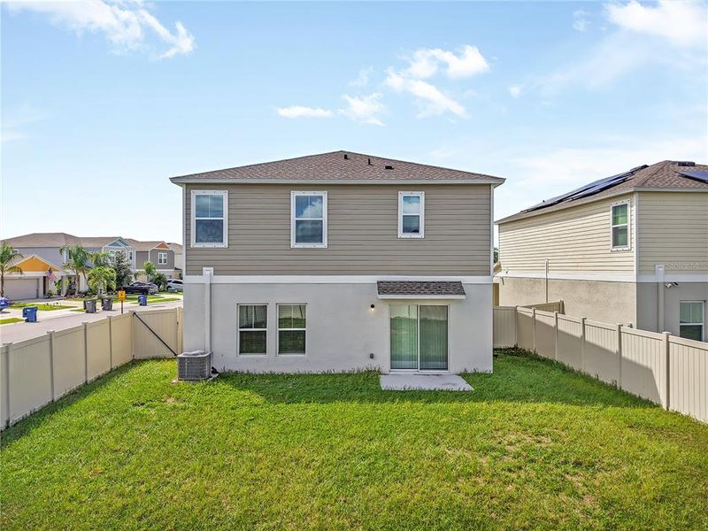 Exterior details and patio area of a home in Crosswind Point, Parrish (Image 22). Exterior details and patio area of a home in Crosswind Point, Parrish (Image 22).