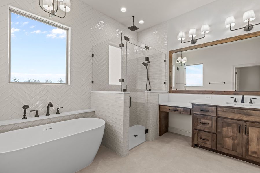 Furnished interior view inside a new home in Parker Meadows, Weatherford (Image 13).