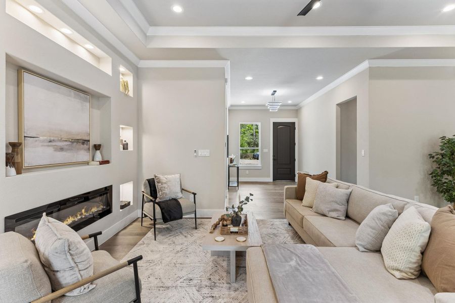 Furnished interior view inside a new home in , Bastrop (Image 11).