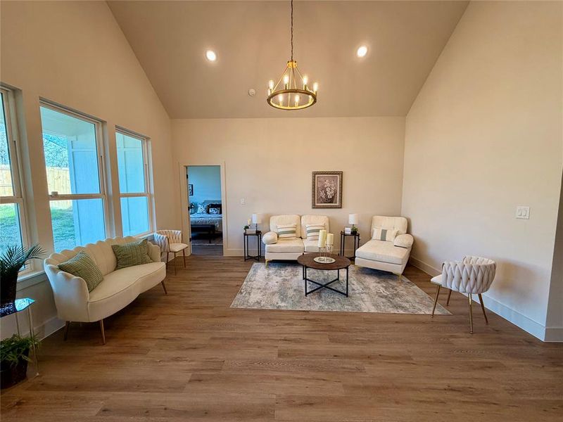 Furnished interior view inside a new home in , Fort Worth (Image 14). Furnished interior view inside a new home in , Fort Worth (Image 14).
