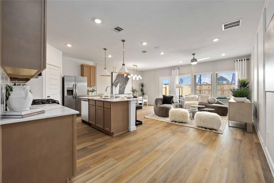 Furnished interior view inside a new home in Grand West, Houston (Image 14).
