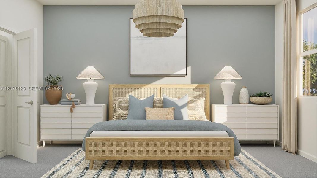 Furnished interior view inside a new home in Breezewood, Miami (Image 12).